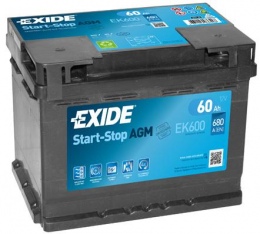 Exide 6СТ-60 Start-Stop AGM EK600
