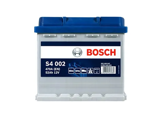 Автомобильный аккумулятор Bosch S4002 52Ah 470A (0092S40020)