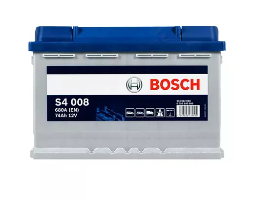 Автомобильный аккумулятор Bosch S4008 74Ah 680A (0092S40080)