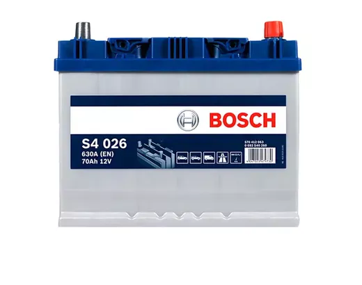 Автомобильный аккумулятор Bosch S4026 70Ah 630A (0092S40260)