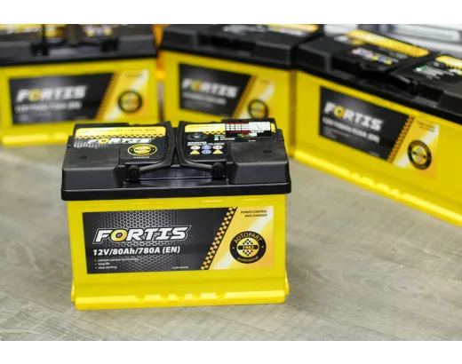 Fortis 80Ah 780A правый плюс