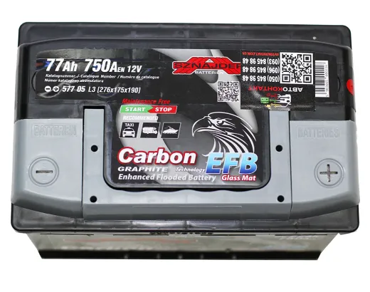 SZNAJDER Carbon EFB 12V 77Ah 750A Start-Stop