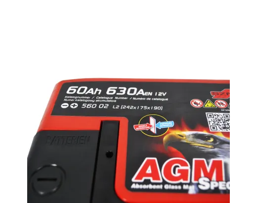 SZNAJDER AGM 60Ah 630A R+ (L2) (560 02)