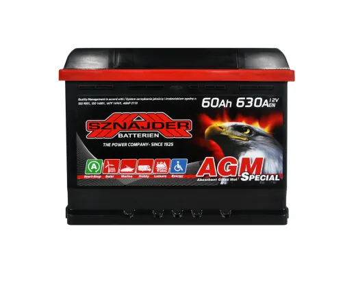 SZNAJDER AGM 60Ah 630A R+ (L2) (560 02)
