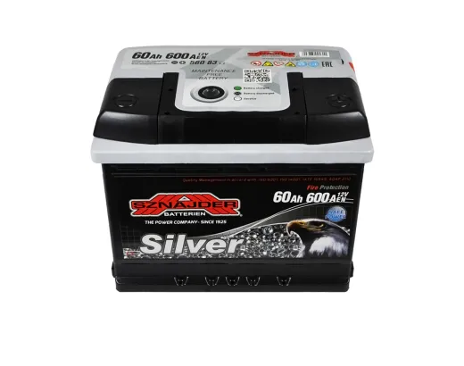 SZNAJDER Silver 60Ah 600A R+ (L2) (560 83)