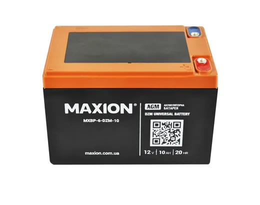 MAXION AGM 12V 10Ah L+ (левый +) BP-6 DZM 10