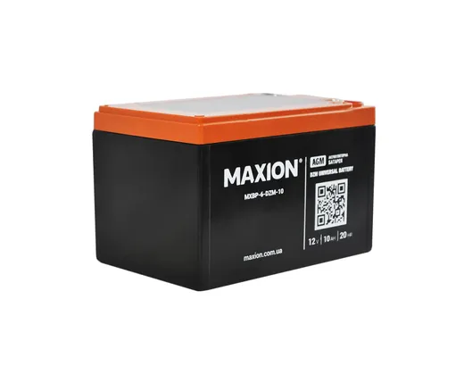 MAXION AGM 12V 10Ah L+ (левый +) BP-6 DZM 10