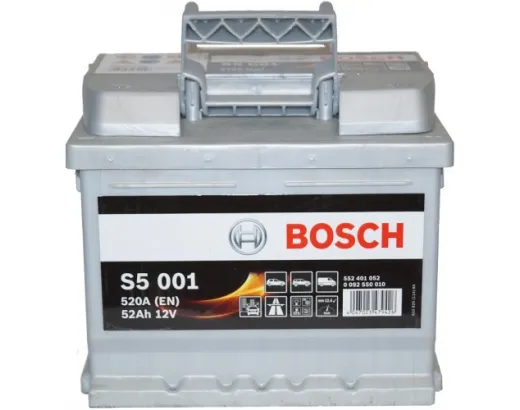 Автомобильный аккумулятор Bosch S5001 52Ah 520A (0092S50010)