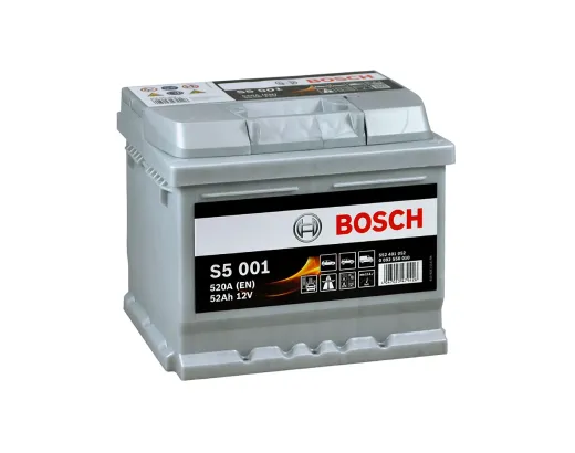 Автомобильный аккумулятор Bosch S5001 52Ah 520A (0092S50010)