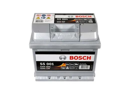 Автомобильный аккумулятор Bosch S5001 52Ah 520A (0092S50010)