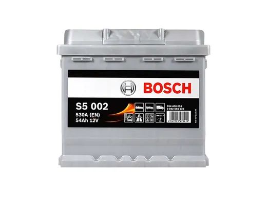 Автомобільний акумулятор Bosch S5002 54Ah 530A (0092S50020)