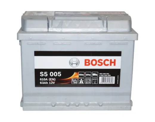 Автомобильный аккумулятор Bosch S5005 63Ah 610A (0092S50050)
