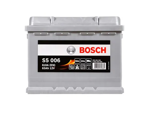Автомобильный аккумулятор Bosch S5006 63Ah 610A (0092S50060)