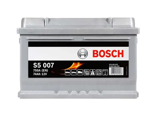 Автомобильный аккумулятор Bosch S5007 74Ah 750A (0092S50070)
