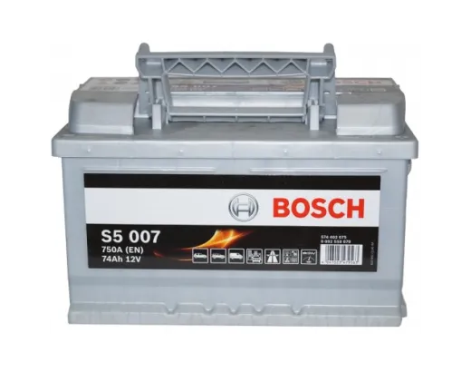 Автомобільний акумулятор Bosch S5007 74Ah 750A (0092S50070)