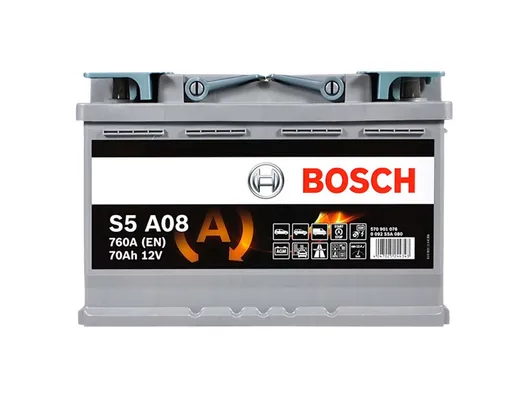 Автомобильный аккумулятор Bosch S5A08 70Ah 760A (0092S5A080)