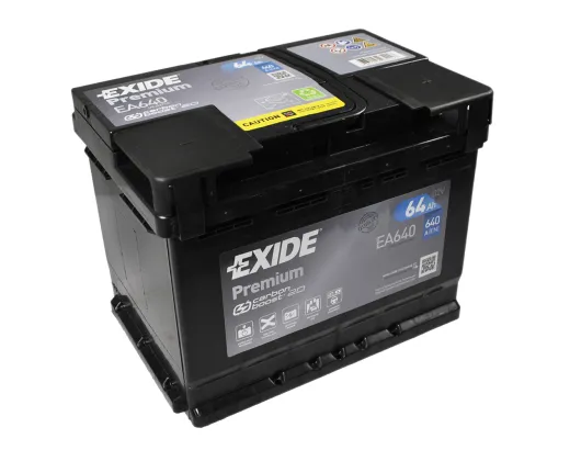Exide 64Ah 640A Premium EA640