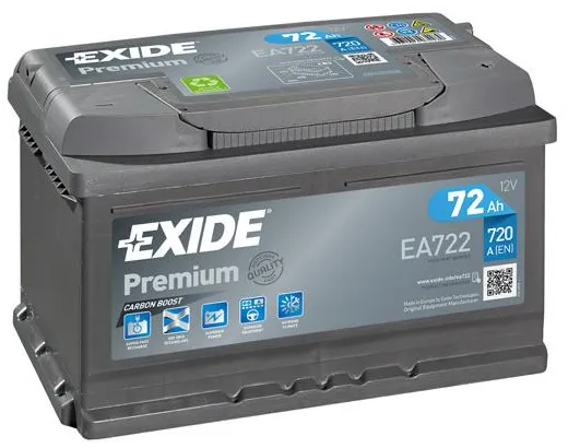 Exide 6СТ-72 Premium EA722