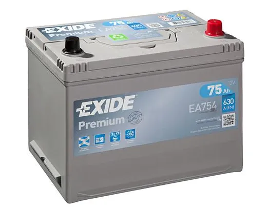 Exide 6СТ-75 Premium EA754