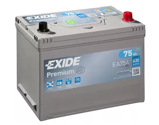 Exide 6СТ-75 Premium EA754