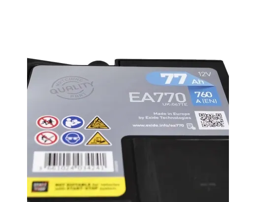 Exide 6СТ-77 Premium EA770