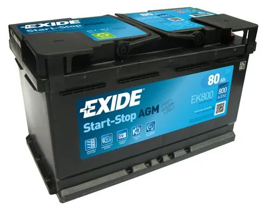Exide 6СТ-80 Start-Stop AGM EK800