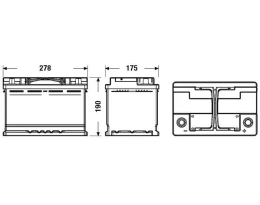 EXIDE 6СТ-70 АзЕ EFB EL700