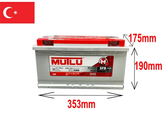 Mutlu 100Ah 950A SFB Series 3