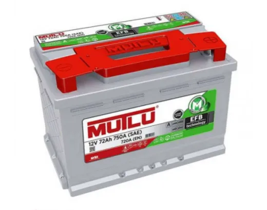 Mutlu 72Ah 750A EFB Euro Start-Stop