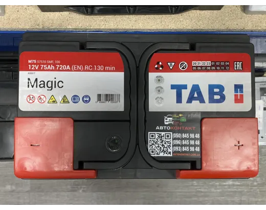 TAB Magic 75 Ah 12V Euro АзЕ (189072)