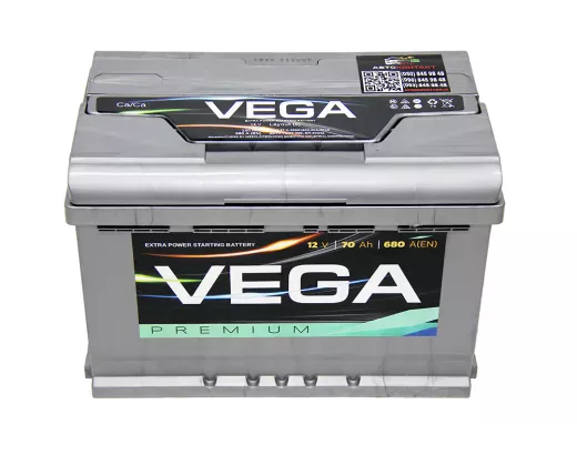 Vega 70Ah 680A 6ст-70 (Вега)