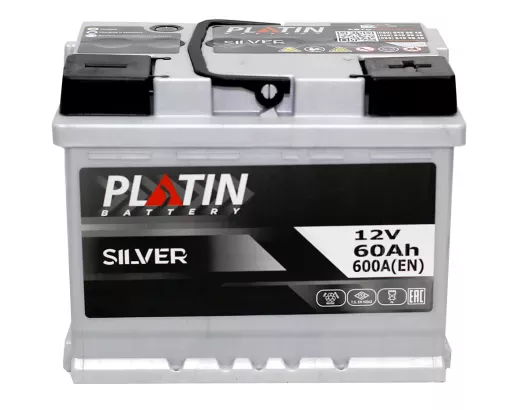 Platin Silver 60Ah 600A  6СТ-60 Азе