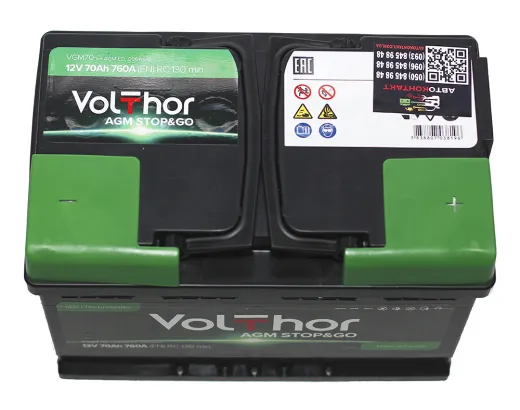 Volthor AGM 6-СТ 70 АзЕ Start-Stop
